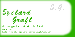 szilard grafl business card